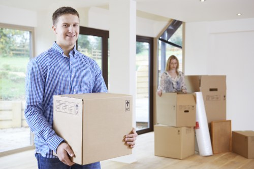 Van removals team preparing for a local Seven Kings delivery