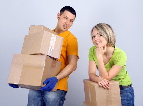 Packed household boxes for a Seven Kings relocation