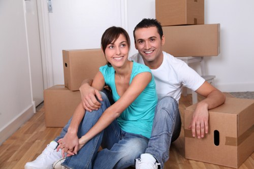 Prepared furniture pick-up loading bulky items for local removal