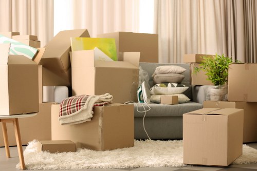 Removal van loading items for a house move in Seven Kings