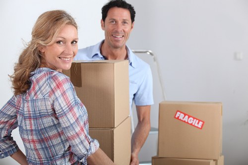 Packed moving van ready for local removal work in Seven Kings