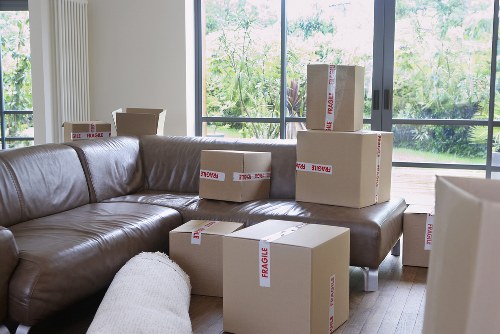 Packed household items ready for home removals in Seven Kings